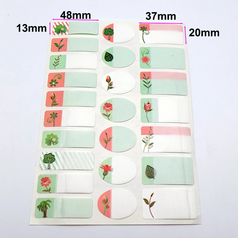 Водостойкие именные наклейки для детей