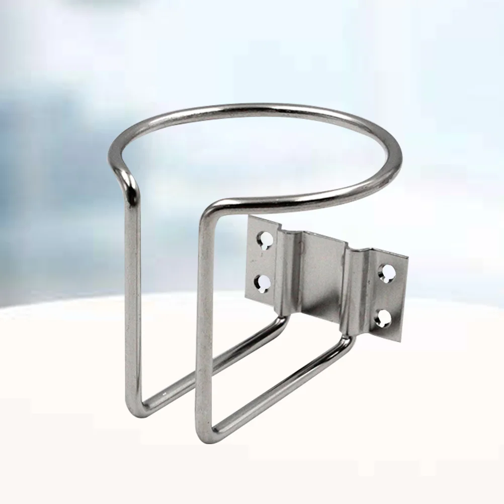

Holder Cup Drink Stainless Ring Boatvehicle Steel Bottle Rack Container Marine Can Metal Yacht Truck
