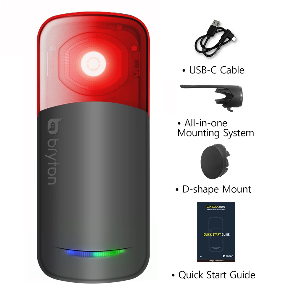 Bryton Gardia R300L Радарный Задний Фонарь Для Велосипеда Стоп-сигнал На Подседельном