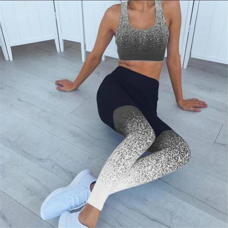 

Womens High Waist Elastic Leggings Pants Women Sports Workout Waist Running Pants Fitness Elastic Leggings Ropa De Mujer