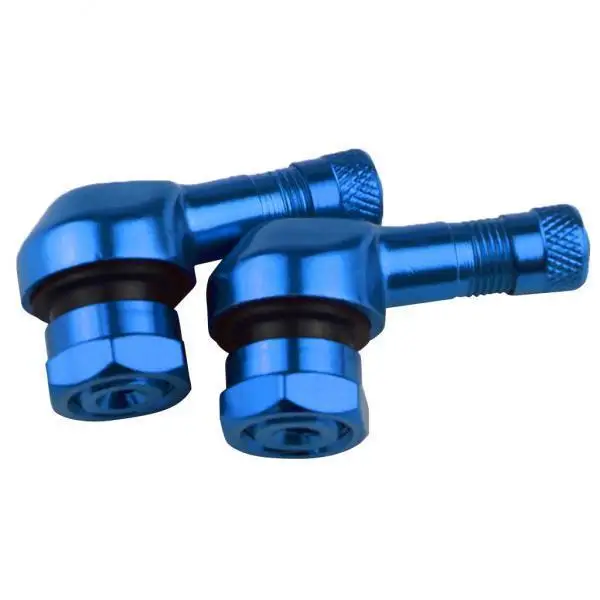 

3X 90 degree CNC Aluminum Universal Motorcycle Wheel Valve Stems Blue