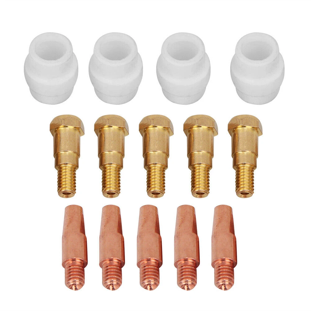 

Brand New Contact Tip Welding Tools 0.8mm 14pcs/set Contact Tip Easy Installation For Binzel 24KD MIG Gas Diffuser