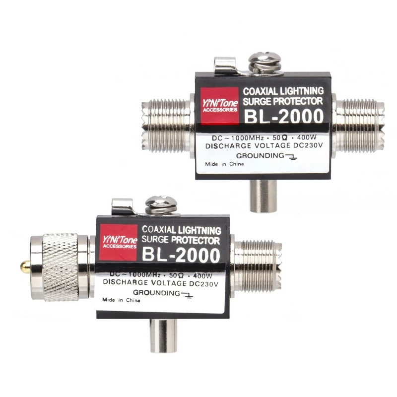 

BL-2000 Coaxial SurgeLightning Protector for Coaxial TV Antenna,Satellite,All Round for PROTECTION Excellent Characteris