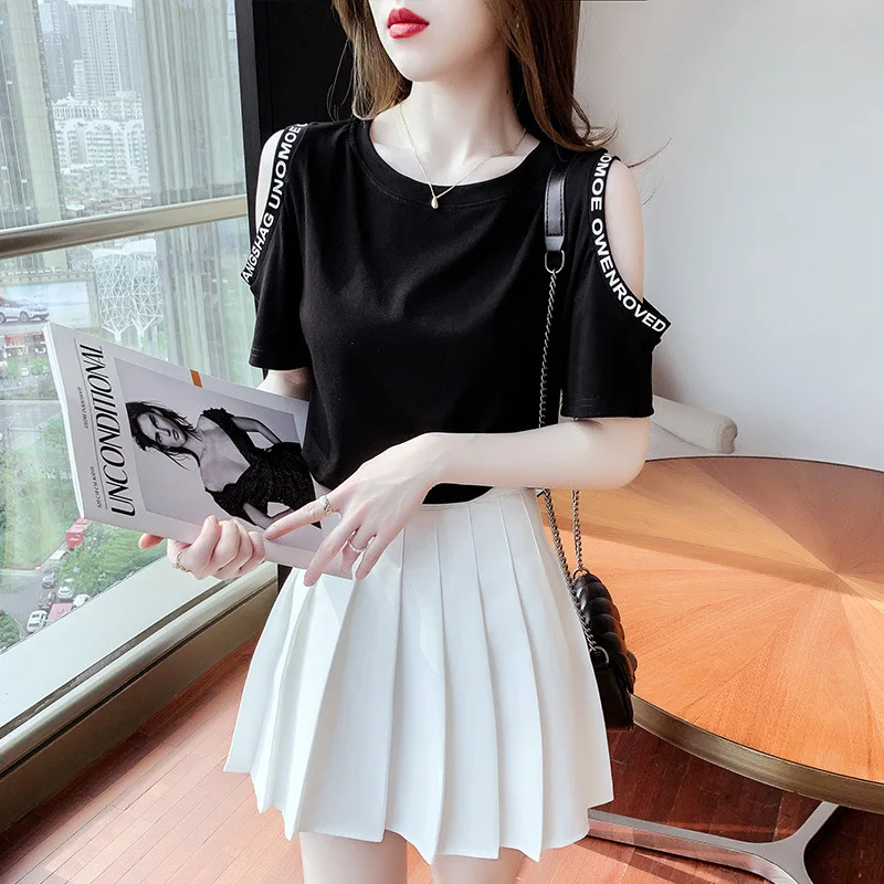 

Gray22 Модные Винтажные женские футболка с длинным рукавом Let's Summon Demon Графические футболки CFashion