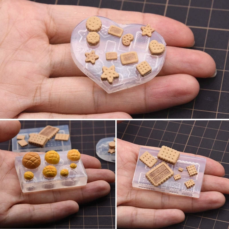 

Mini Food Dessert Crystal Epoxy Resin Mold Cake Candy Chocolate Silicone Mould DIY Crafts Casting Baking Tools