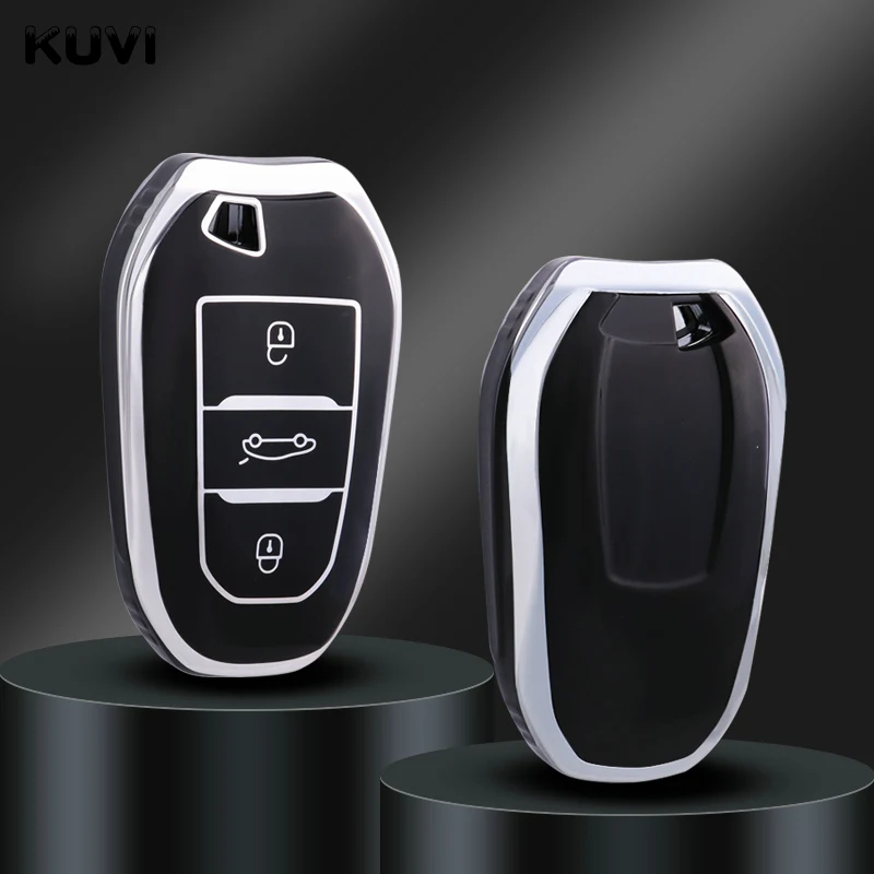 

ТПУ чехол для автомобильного ключа дистанционного управления чехол для Peugeot 2008 3008 4008 5008 308 408 Citroen C1 C2 C4 C6 C3-XR Picasso Grand DS3 DS5