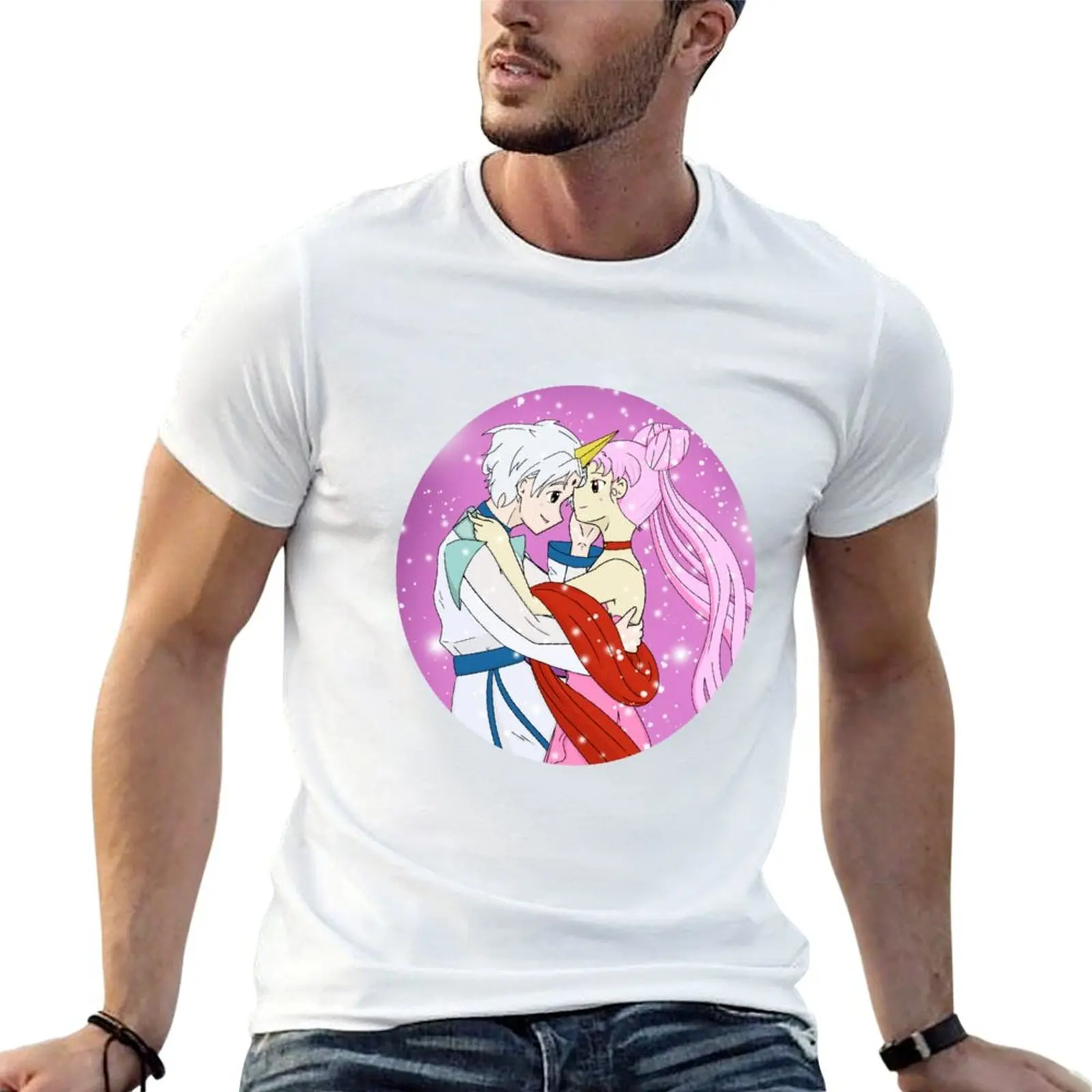 Фото Футболка Chibiusa x Helios Circle с принтом в ретро-стиле, повседневный топ №1