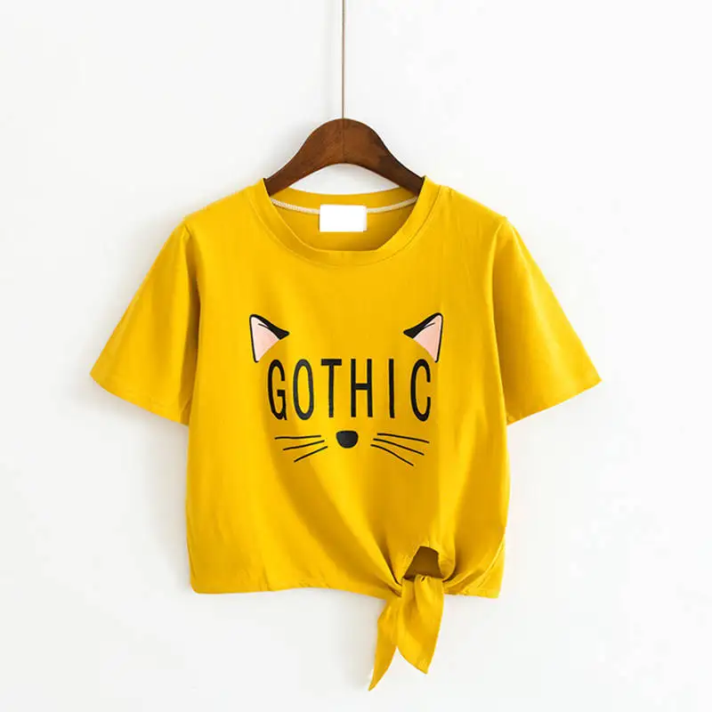 

Summer The New Version of Cute 2022 Short Short-sleeved T-shirt Women's Loose Boudoir Students Are Versatile In Clothes.