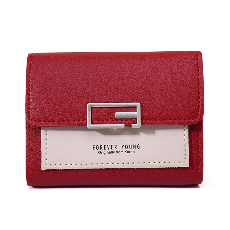 PU Leather Women's Short Wallet Fashion Functional Medium To Soft Coin Purse Money Bags Multi Card Holders