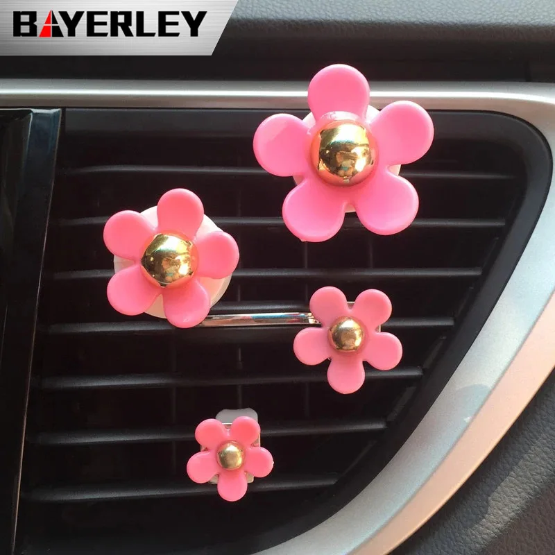 4 шт./лот цветочный автомобильный диффузор освежитель воздуха с зажимом для