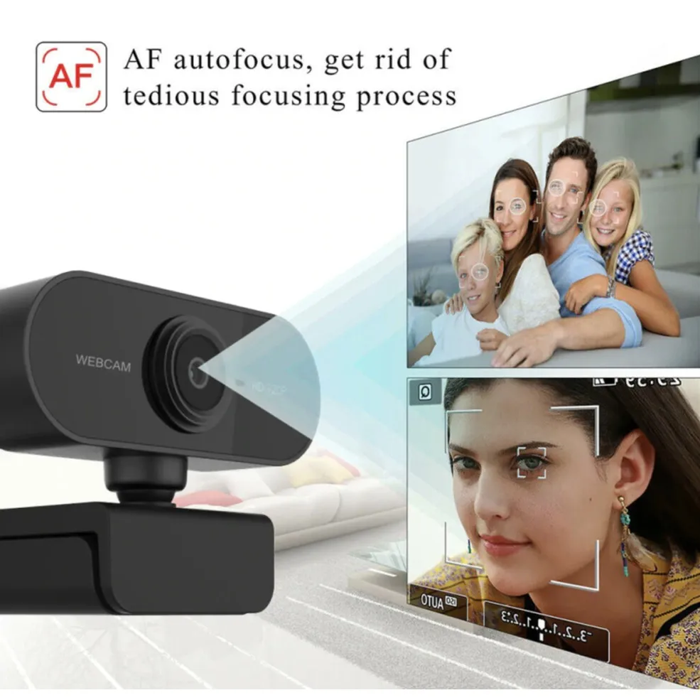 

1080P HD Web Camera Autofocus With Microphone Webcam For Computer PC Laptop Video Meeting Class Web Cam Clearance Price