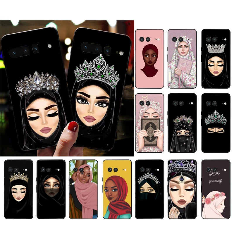 

Muslim Islamic Gril Eye Woman Hijab Phone Case for Google Pixel 7 Pro 7 6A 6 Pro 5A 4A 3A Pixel 4 XL Pixel 5 6 4 3 XL 3A XL 2 XL
