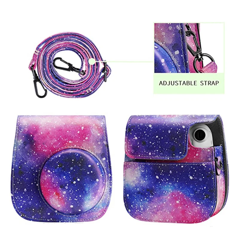 

PU Leather Camera Case Protector Pouch Bag Compatible Case With Soft Shoulder Strap