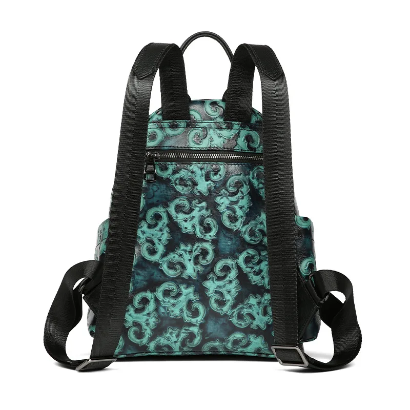 Рюкзак Johnature из натуральной кожи с тиснением в стиле ретро женская сумка ручной