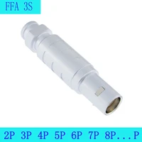 ffa 3s 2 3 4 5 6 7 8 10 12 both male and female pins half moon plug push pull self locking precision electronic connector