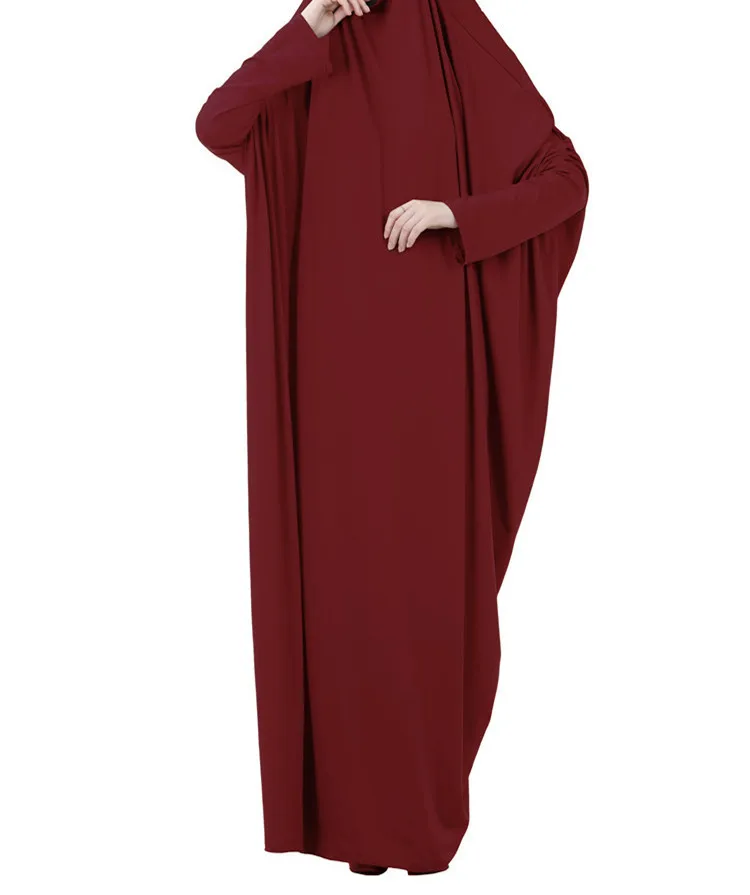 Jilbab Abaya Женская химар хиджаб Молитвенное платье женская одежда Рамадан с капюшоном женская одежда