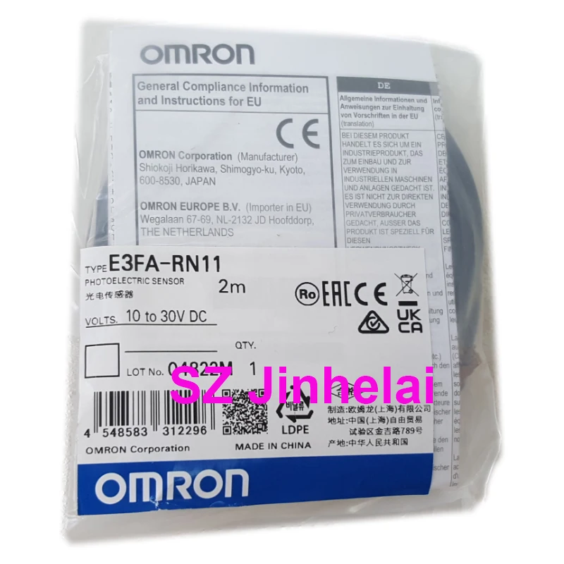 

Authentic Original Omron 2M 10-30VDC Photoelectric Switch Sensor Switches NPN E3FA-RN11 E3FA-VN11