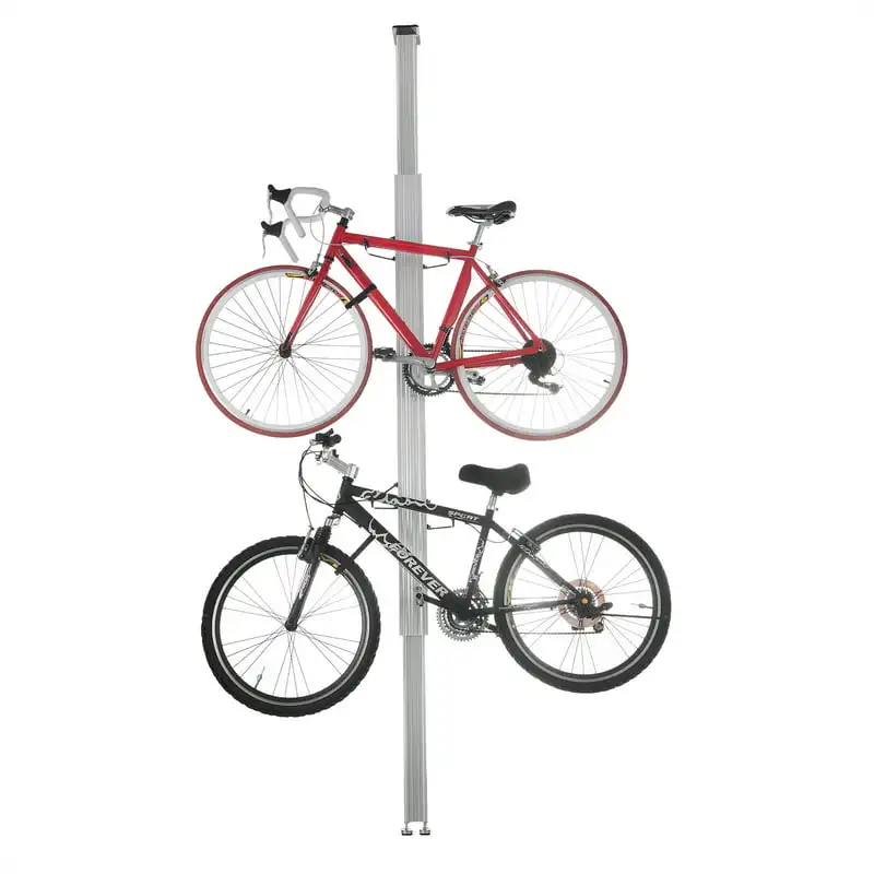 

Aluminum Bike Stand Bicycle Rack Storage or Display Holds Two Bicycles