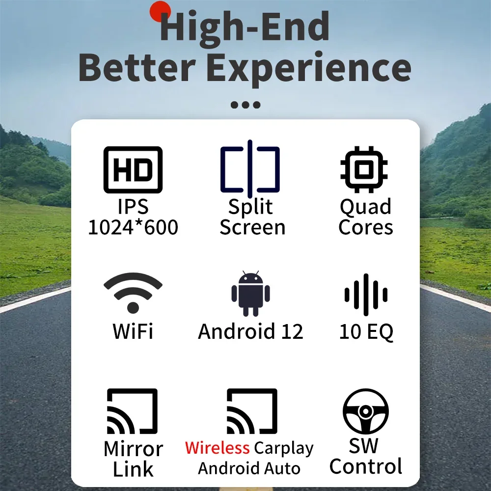 Автомобильная Мультимедийная система 1 Din выдвижной экран 7 дюймов Carplay Android для Fiat