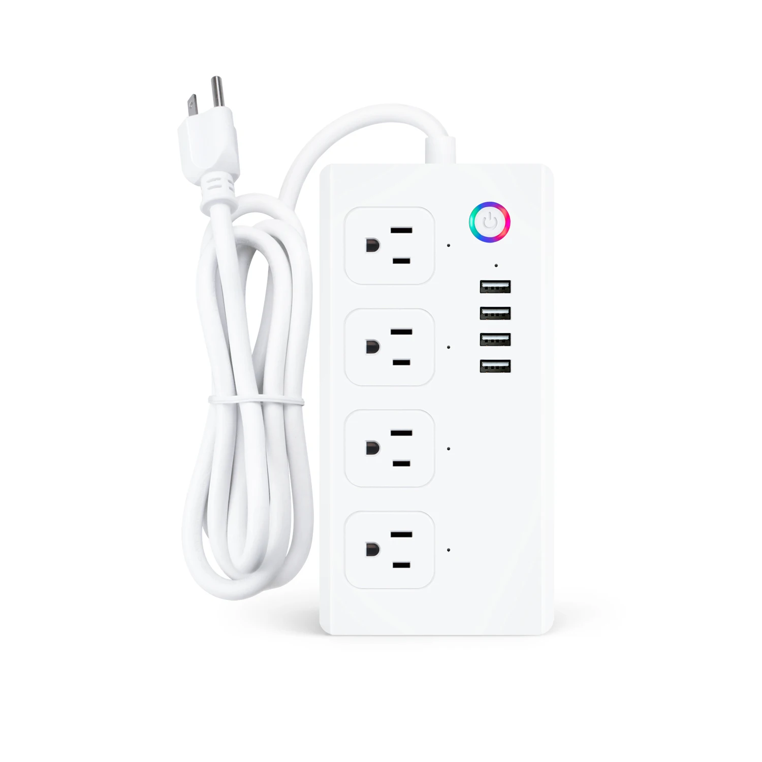 Best Quality Tuya Smart WiFi US Four Outlet Plug  Socket With 4 USB Port PST-SM-SO301