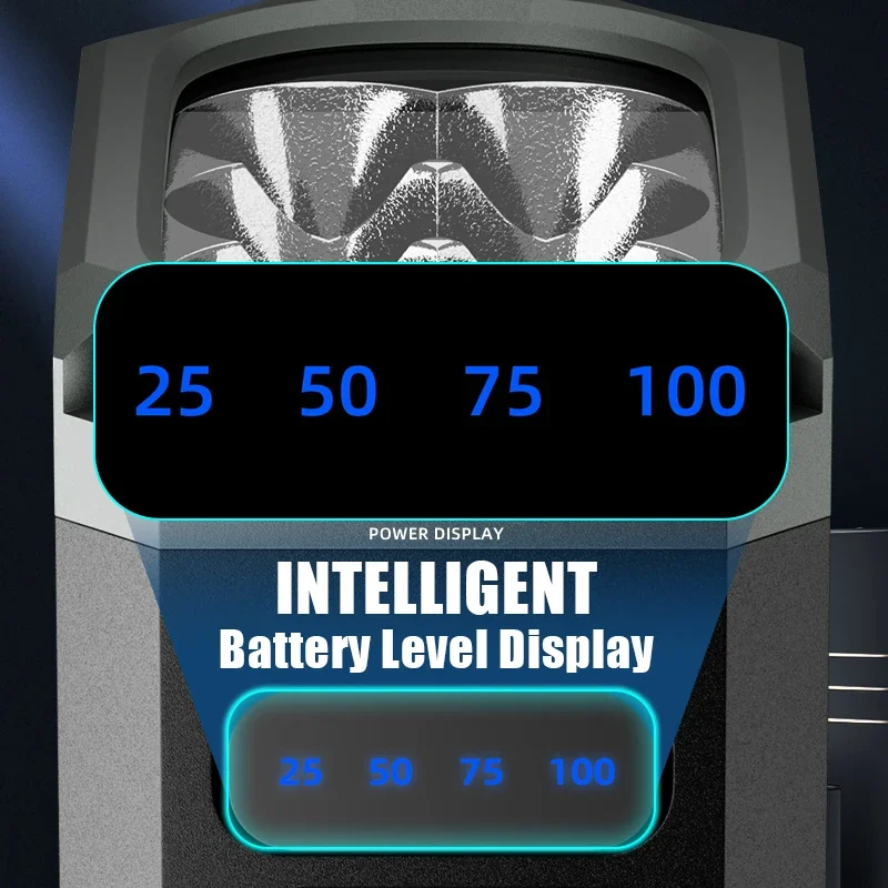 Яркий фонарик яркостью 10000 лм USB Перезаряжаемый тактический фонарь со встроенным