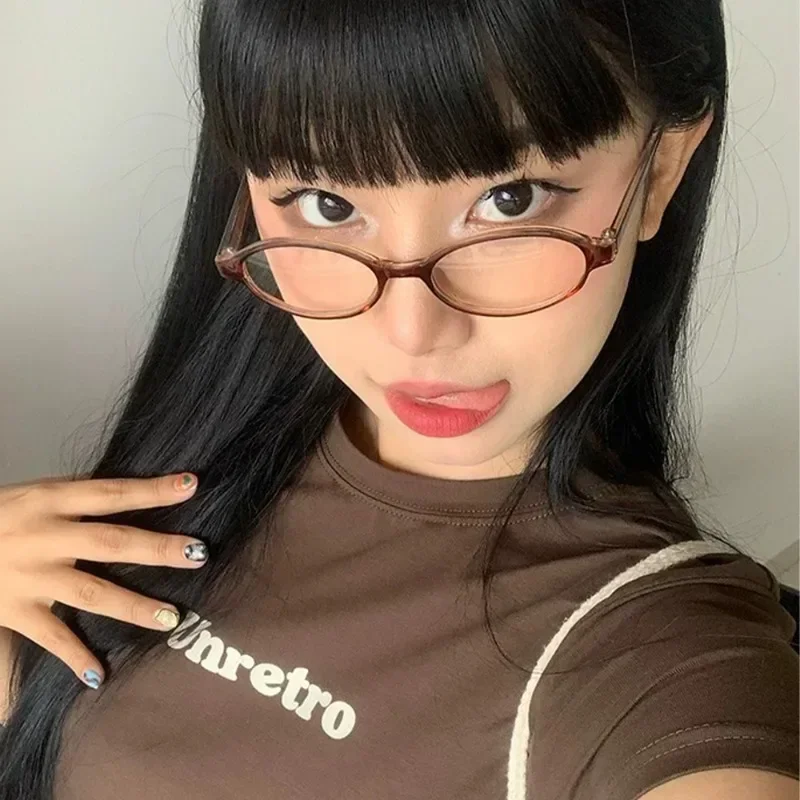 Овальные маленькие оправы Y2K