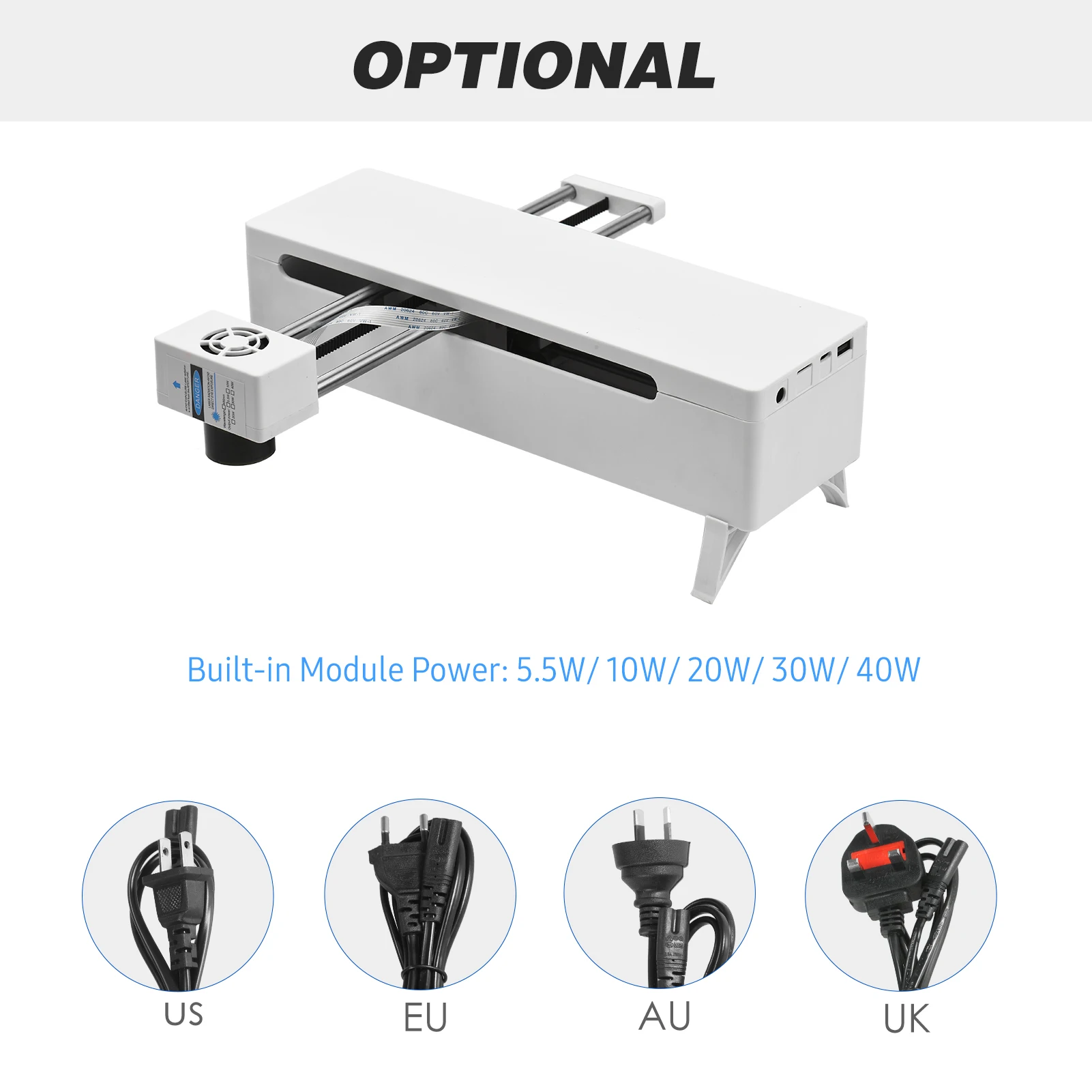 

450nm 40W Laser Engraving Machine Adjustable Focal Length Support PC Software High Speed Mini CNC Laser Cutter Precise Engraver