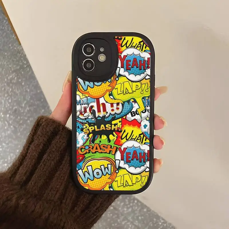 Anime Graffiti Phone Case Hard Leather Phone Case For iPhone 14 13 12 Mini 11 14 Pro Max Xs X Xr 7 8 Plus 6 6s