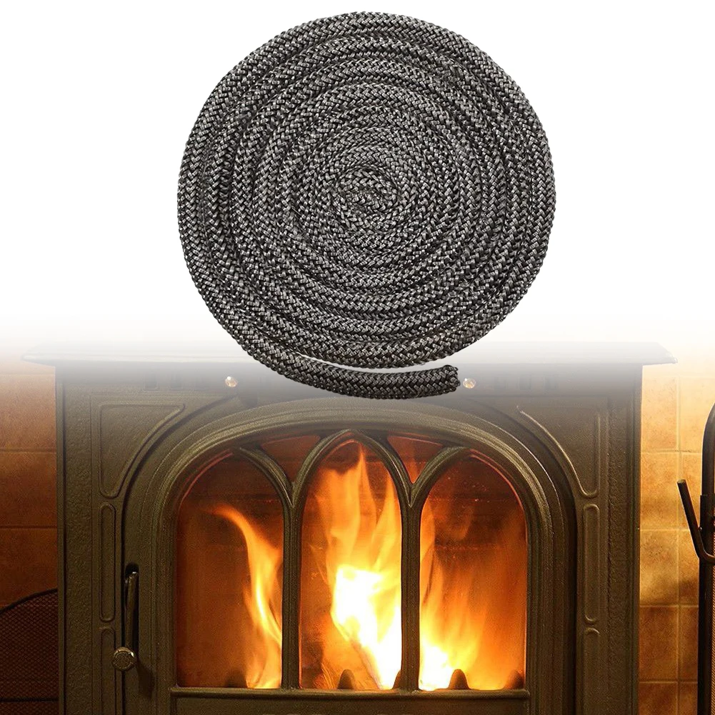 

Fiberglass Rope Seal 118inch/3meters 12 Mm 78 Inch/ 2meters Black Durable Fiberglass Industrial Oven Good Sealing Performance
