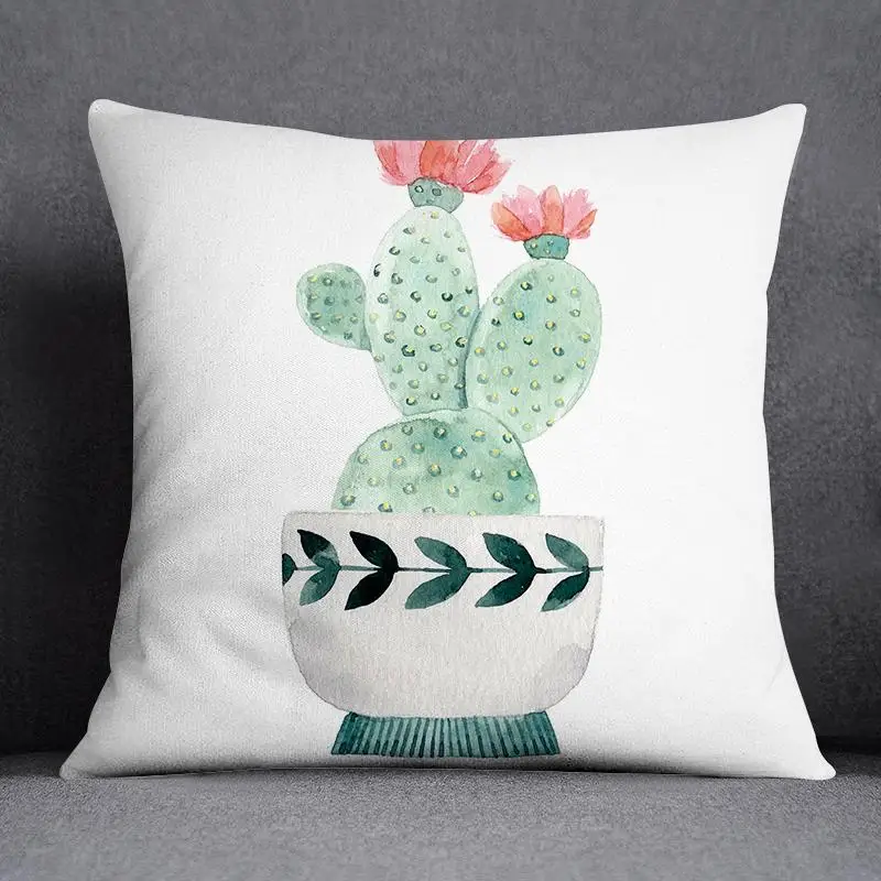 

Тёмно-зелёная квадратная наволочка с цветочным рисунком