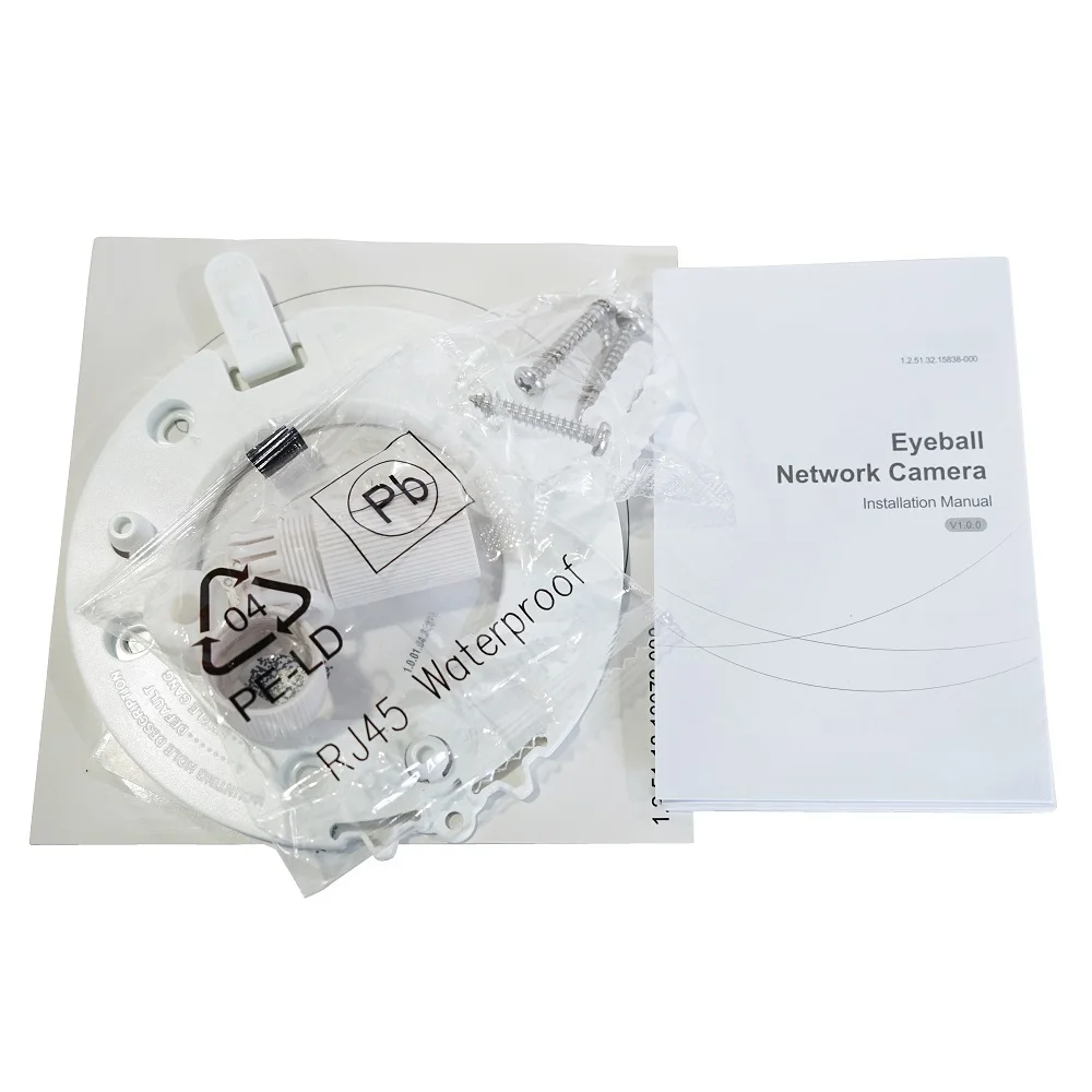 Dahua Оригинальная 4Мп полноцветная фиксированная IP-камера с фокусным объективом HDW2439T-AS-LED-S2 с встроенным микрофоном поддерживает SD-карты.