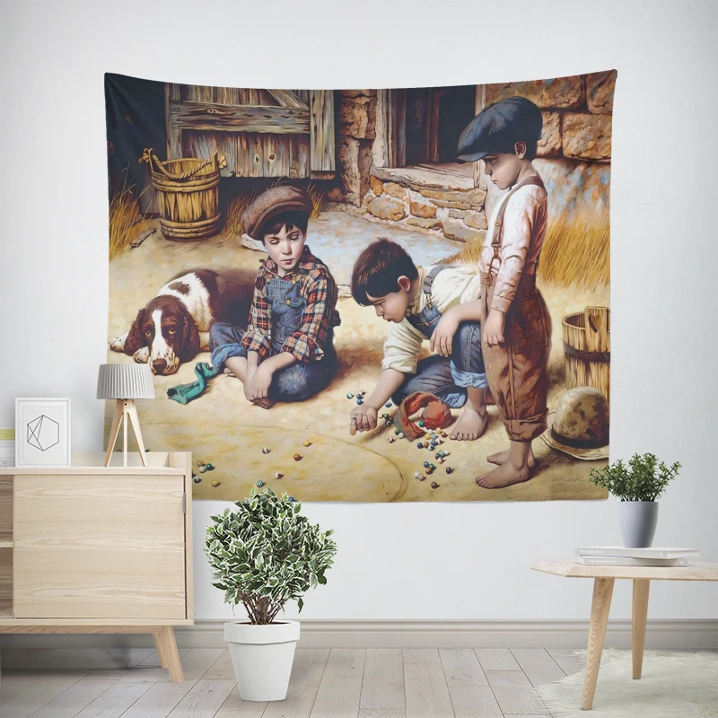 Домашние украшения животные ландшафтный стиль комнатный декор настенный