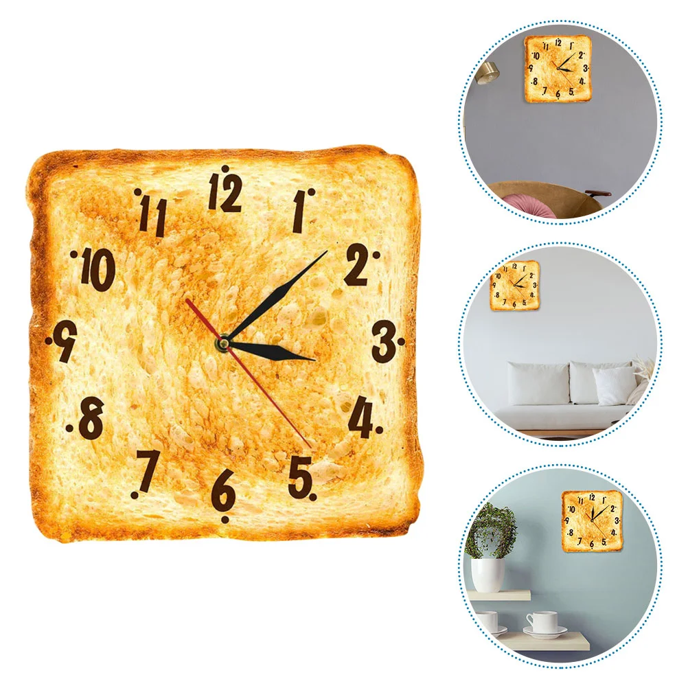 

Living Room Bedroom Clock Bakery Clock Toast Design Wall Clock Restaurant Clock Modern Wall Clock Wall Decoration