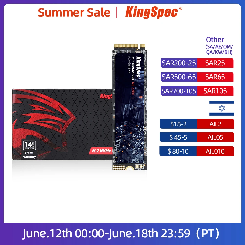  KingSpec M.2 SSD 120GB 256GB 512GB 1TB SSD 2TB hard Drive M2 ssd m.2 NVMe pcie SSD Internal Hard Disk For Laptop Desktop MSI