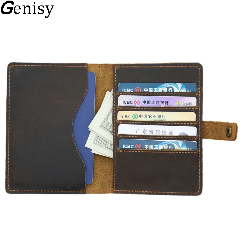 

Personalization Passport Holder Cow Leather Passport Cover Portable Boarding Cover Travel Accessories Passport Wallet Travel Bag