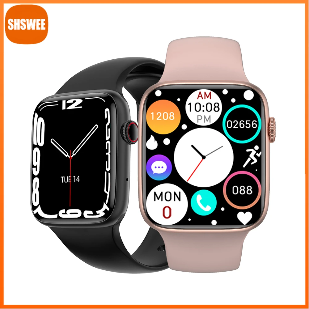 

For Xiaomi Huawei Smart Watch Bluetooth Call Voice Assistant Password Tracker Wireless Charger IP68 Waterproof Sports Smartwatch