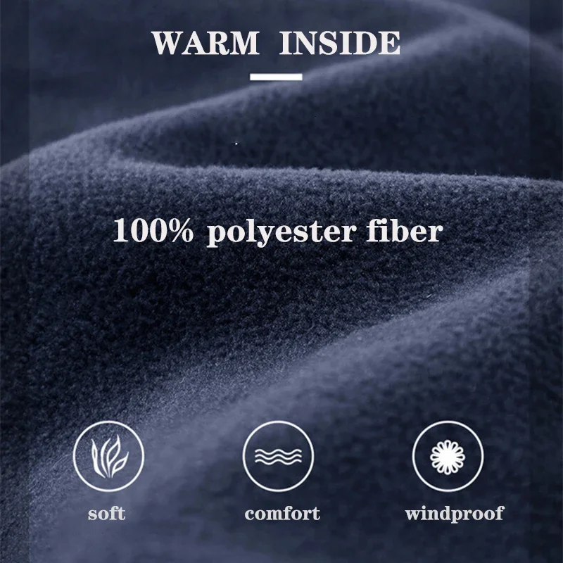 2023 Мужской флисовый жилет Зимняя уличная Двусторонняя одежда ветрозащитный