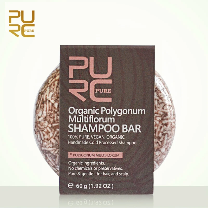 

PURC No Chemicals Organic Polygonum Shampoo Bar Handmade Cold Processed Hair Shampoo