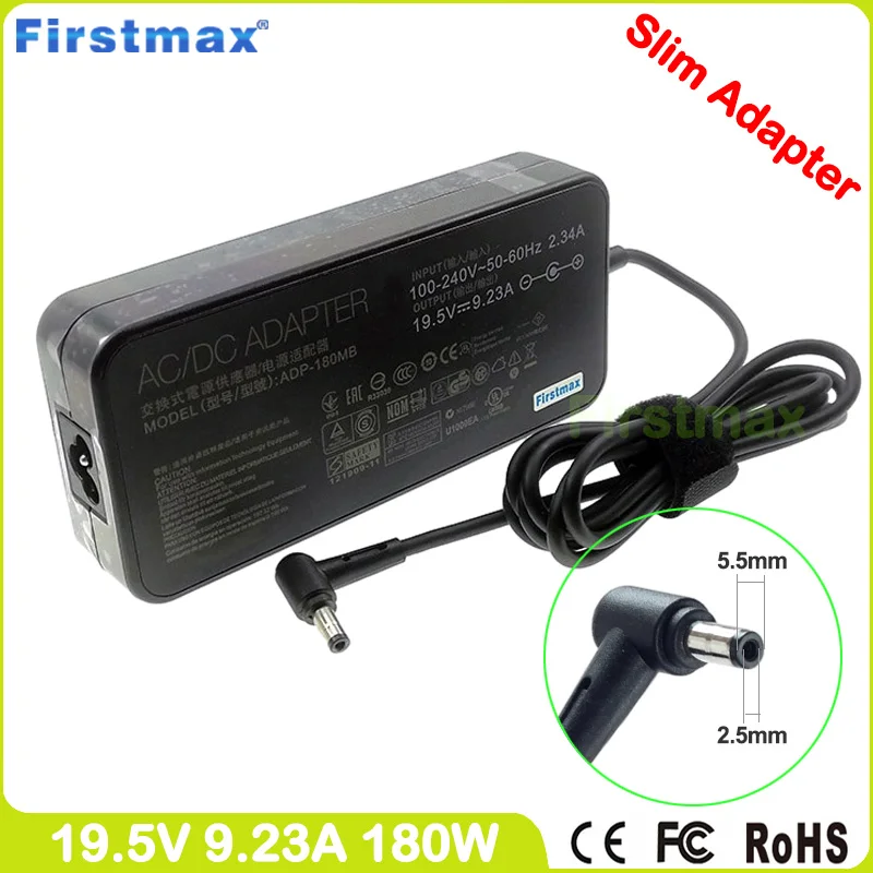 

Laptop Charger ADP-180MB F FA180PM111 19.5V 9.23A 180W AC Power Adapter for Asus ROG FX502VT FX502VY G502JT G502VM G502VT