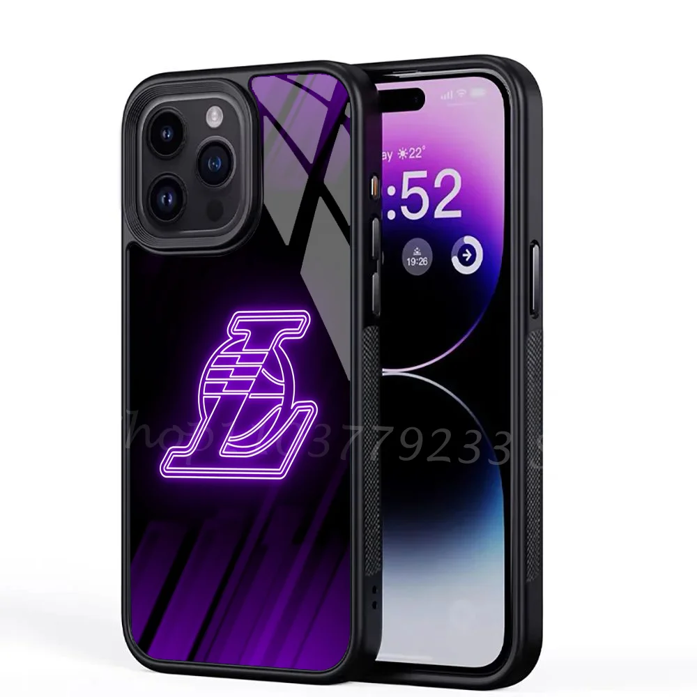 L-Lakers чехол для телефона Сильный магнитный IPhone 15 14 13 Pro Max 11 12 Mini Magsafe