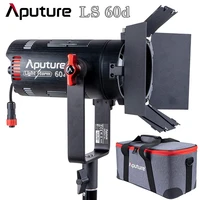 aputure ls 60d led video light 60w photography 5500k daylight balance adjustable camera light ip54 app control with barn doors