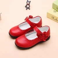 children summer new chic solid pink mary janes for party 2022 lace round toe cute sweet princess soft flower kids fashion flat