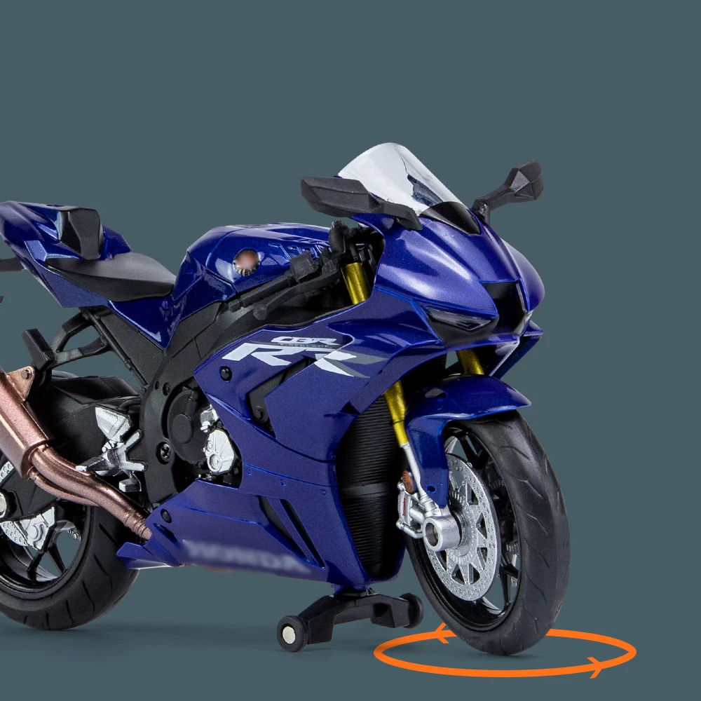 Модель мотоцикла Спортивный байк CBR 1000RR-R в масштабе 1:12 из сплава, фигурки для коллекционирования, детские игрушки Diecasts, реплики гоночных моделей в подарок для мальчиков.