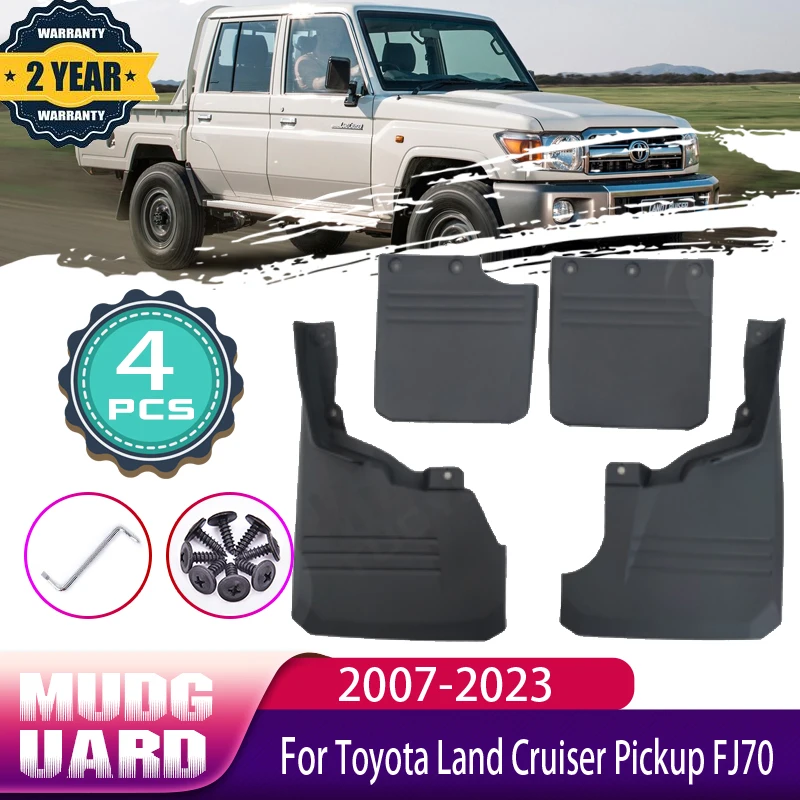 

Car Mud Flaps for Toyota Land Cruiser Pickup FJ70 J70 LC70 70 2007~2023 Mudguard Splash Guards Fender Mudflaps Auto Accessories