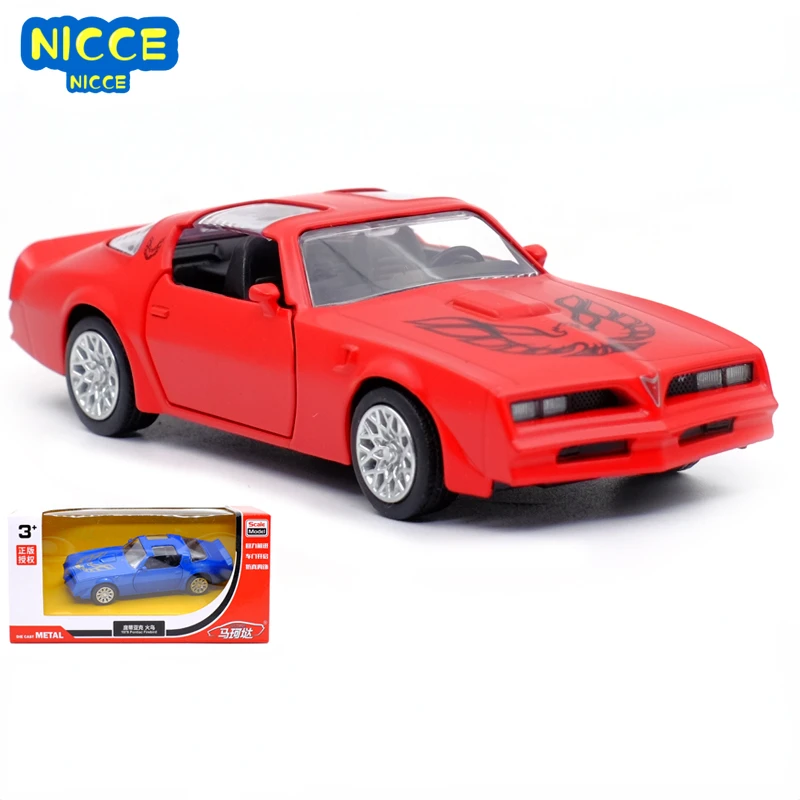 

Модель автомобиля из металлического сплава Nicce 1:36 Pontiac Firebird, коллекционные декоративные подарки