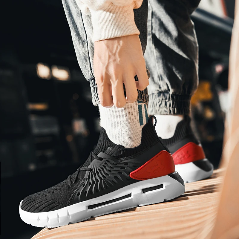 Men Sneakers Running Shoes Fashion Outdoor Jogging Sports Shoes Mesh Breathable Cushioning Basketball Footwear zapatos de hombre