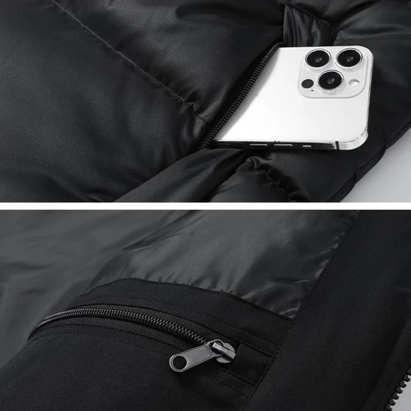 Зимняя куртка-пуховик для мужчин и женщин корейская парная парка унисекс