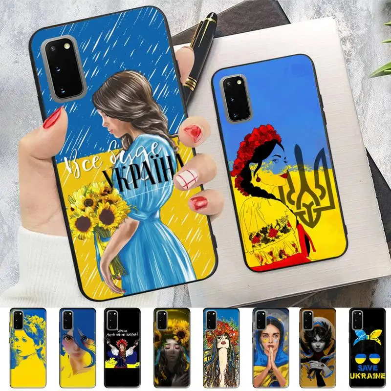 

Ukraine girl Phone Case for Samsung S10 21 20 9 8 plus lite S20 UlTRA 7edge