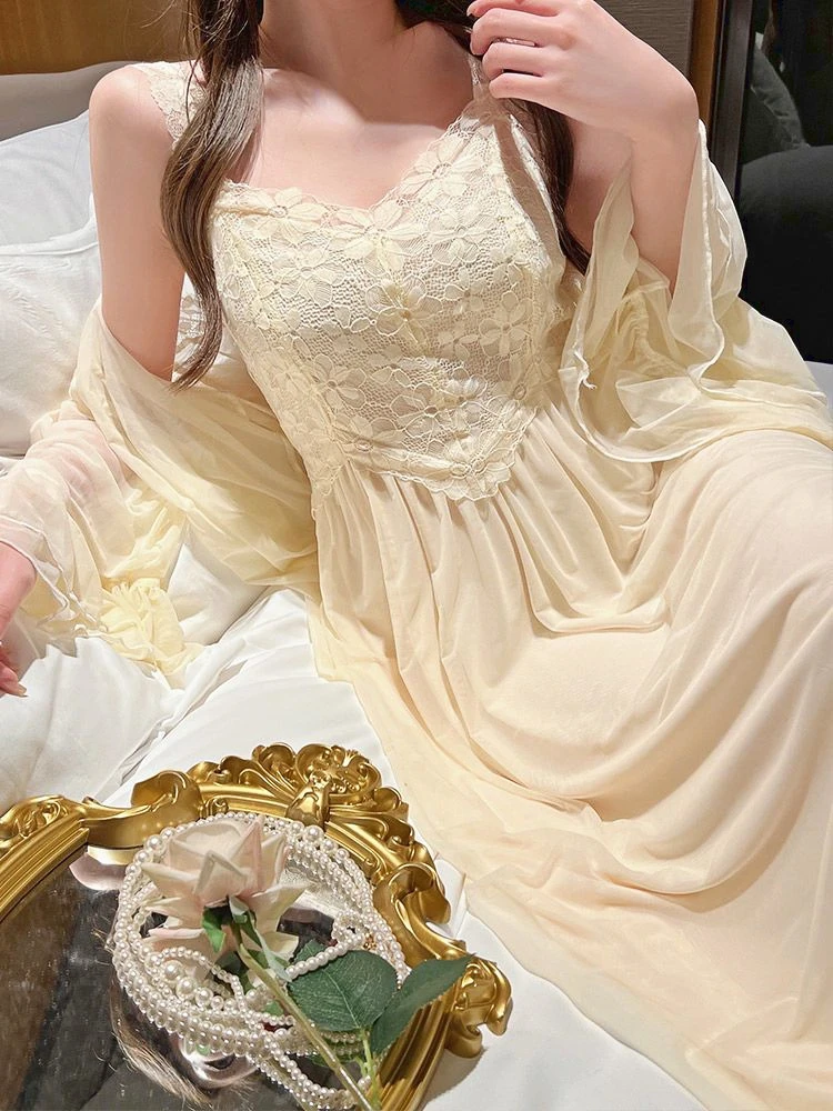 

Print Sexy Elegant Two Piece Set Women Lace France Retro Midi Dress Set Female Backless Designer Vintage Dress Suit 2023 New
