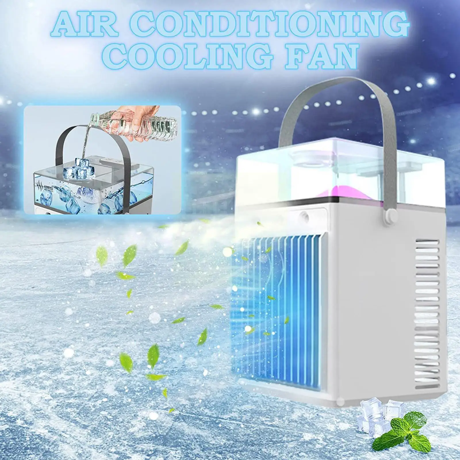 

Mini Air Conditioner Air Cooler Fan Water Cooling Fan Air Conditioning For Room Office Mobile Portable Air Conditioner For N0v6